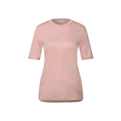 Afbeelding van Street One Tshirt basic, Dames, Maat: 40, Rosa