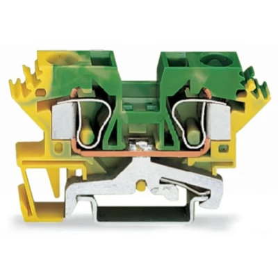 Afbeelding van WAGO 284 607 Aardingsklem 10 mm Spanveer Toewijzing: Terre Groen, Geel 25 stuk(s)