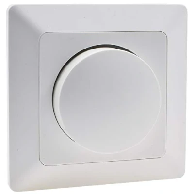 Afbeelding van MILOS dimmer voor LED lampen wit mat, met frame
