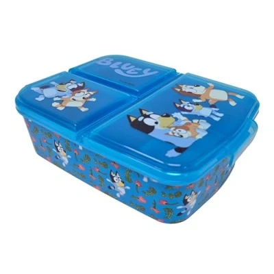 Afbeelding van Theonoi Broodtrommel voor kinderen, lunchbox, sandwichbox, verschillende designs, van kunststof, BPA vrij, blauw