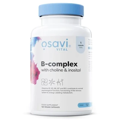 Afbeelding van B Complex with Choline &amp; Inositol 120 vegan caps