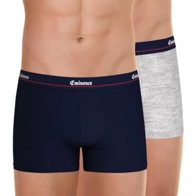 Afbeelding van Eminence Set van 2 Swing boxershorts voor heren, gelimiteerde editie, 80 jaar, Marine/China Grijs, S