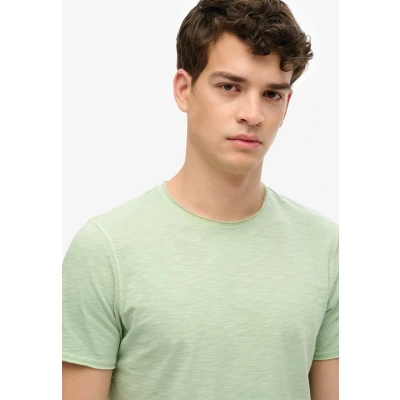 Afbeelding van Superdry T Shirt Raw Edge Slub M1012076a Hemlock Green Mannen Maat XL