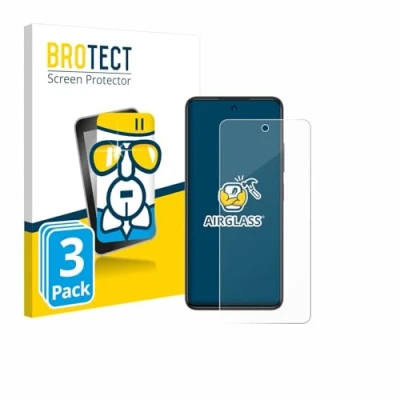 Afbeelding van BROTECT Screenprotector voor ZTE Blade A75 4G Folie Beschermfolie Beschermglas transparant (3 Stuks)