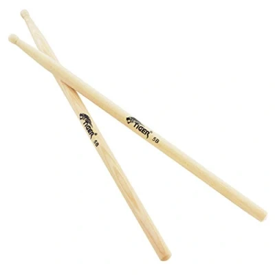 Afbeelding van TIGER Hickory Drumsticks 5b Nylon Tip NATUURLIJK