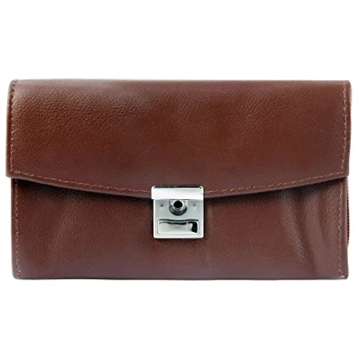 Afbeelding van Akzent Kelnerportemonnee kunstleer Taxi Gastro portemonnee 17x10x4,5cm 3000058, donkerbruin (bruin) 3000058 007