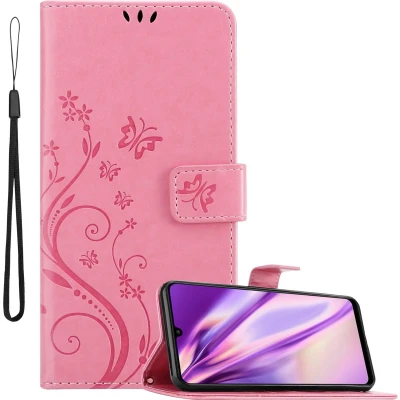 Afbeelding van Cadorabo Hoesje geschikt voor Samsung Galaxy A22 4G / M22 M32 in Bloemen ROZE Beschermhoes Case Cover
