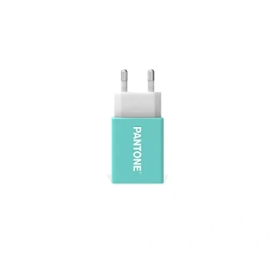 Afbeelding van Lichtnetadapter met 1 USB poort, Mintgroen Celly Pantone
