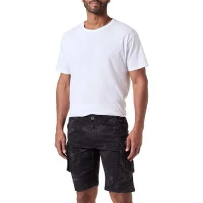 Afbeelding van Alpha Industries Crew Short Camo Korte broek voor heren Black