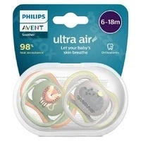 Afbeelding van Philips Avent Ultra Air Fopspeen 6 18 maanden Jongen 2 stuks