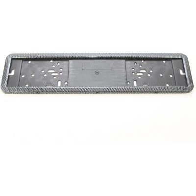 Afbeelding van Kentekenplaat houder Staal Carbon look Set van 2