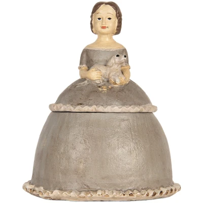 Afbeelding van Clayre &amp; Eef Sieradendoos Vrouw 19x16x22 cm Beige Kunststof