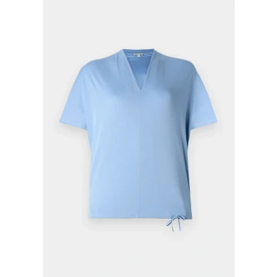 Afbeelding van TOM Tailor V NECK Tshirt basic, Dames, Maat: Small, Flawless blue