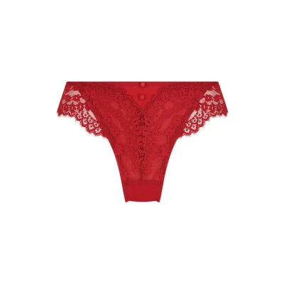 Afbeelding van Hunkemöller Daisy Brazilian Slip, Dames, Maat: SxS, Red