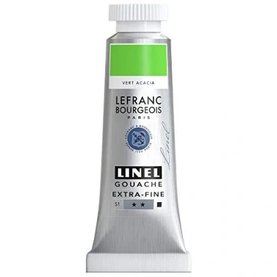 Afbeelding van Lefranc &amp; Bourgeois Linel Gouache Extra Fine Acacia Green 202 14ml