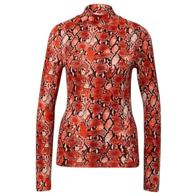 Afbeelding van s.Oliver Schmal Geschnittenes Longsleeve, Dames, Maat: 36, Hellorange