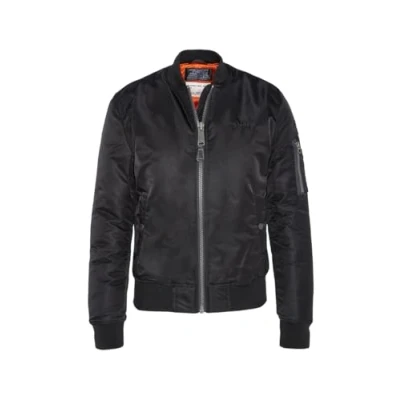 Afbeelding van Schott ÉCORESPONSABLE Bomberjacks, Dames, Maat: XS, Noir