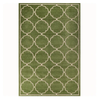 Afbeelding van Binnen en Buiten Vloerkleed Berlin Outdoor Laagpolig Tapijt Groen 60x110 cm