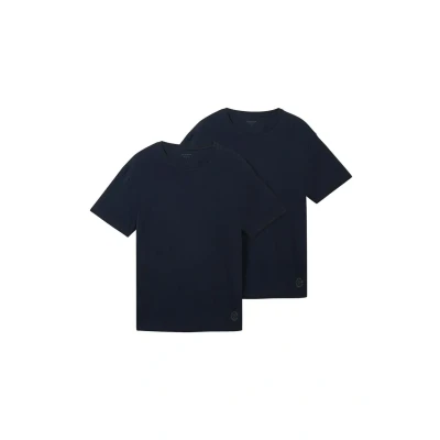 Afbeelding van TOM Tailor IM Doppelpack Tshirt basic, Heren, Maat: XL, Dark blue
