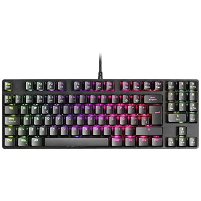 Afbeelding van Mars Gaming MKREVOPROWBES Zwart, Mechanisch RGB Toetsenbord, TKL+ NUM, Blauw SZwartch, Spaans