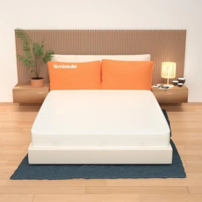 Afbeelding van Matras 80 x 200 cm, eenpersoonsbed, hoogte 14 van waterschuim, aloë vera stof, vormvast, anti allergisch en mijt, gemiddelde hardheid Model: Plus H14.