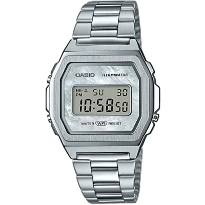 Afbeelding van Casio horloge A1000D 7EF Vintage met dagelijks alarm 38 mm