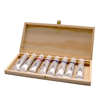 Afbeelding van Schmincke Aqua LINOLDRUK houten kist 8 x 20 ml 82 709 097