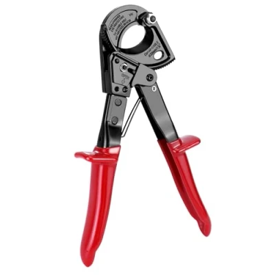 Afbeelding van QWORK® kabelschaar, HS325A Robuuste ratelkabelschaar, voor aluminium koperkabels, tot 240 mm²