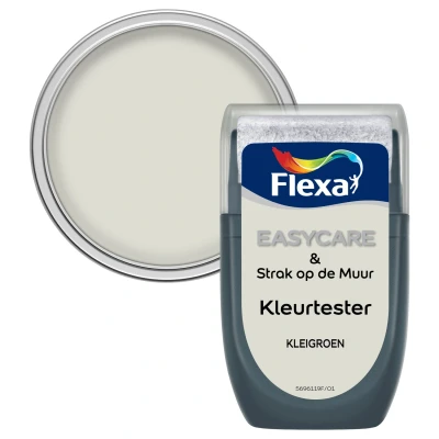 Afbeelding van Flexa Strak op de Muur Muurverf Mat Kleurtester Kleigroen 30 ml
