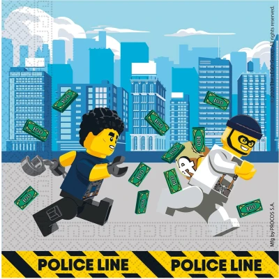 Afbeelding van Lego City servetten 33x33cm 20 stuks