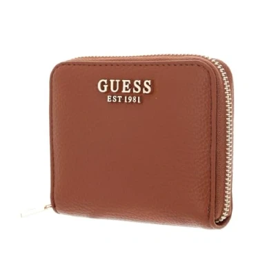 Afbeelding van GUESS Kersti SLG Small Zip Around Wallet Cognac, cognac