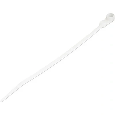 Afbeelding van StarTech.com CBMZTS10N6 kabelbinder Losmaakbare Nylon, Kunststof Wit 100 stuk(s)
