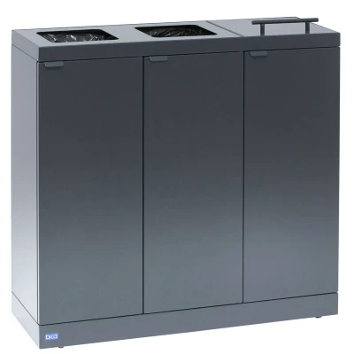 Afbeelding van Afvalscheidingsunit Bica 873 3x65 liter antraciet