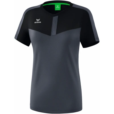 Afbeelding van Erima Squad T shirt dames zwart/slate grey