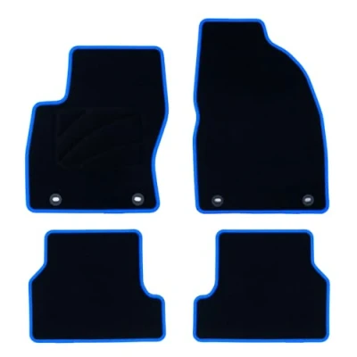 Afbeelding van OCC DESIGN Tapijt op maat, voor Focus II (2004 2011), 5 delig, blauwe strepen