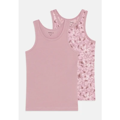 Afbeelding van NAME IT MINI hemd NMFTANK TOP FLOWER set van 2 mauve