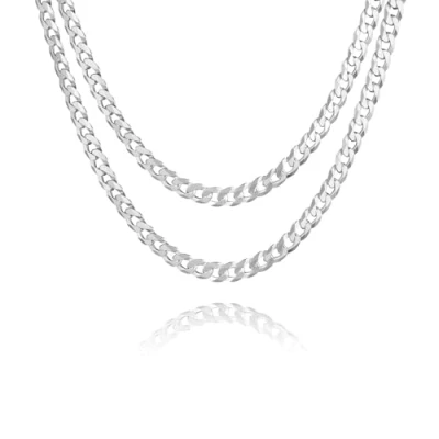 Afbeelding van STERLL Halsketting voor heren, echt zilver, zonder hanger, eco verpakking, het beste cadeau mannen