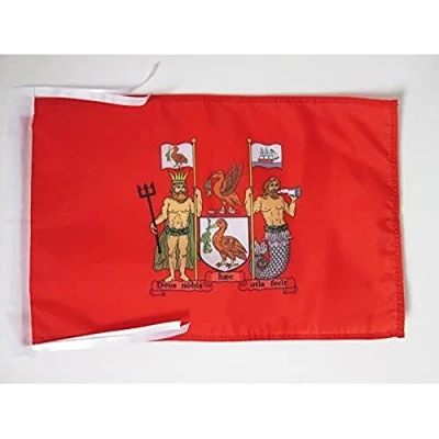 Afbeelding van Liverpool Vlag 45x30 cm koorden in Engeland KLEINE vlaggen 30 x 45 Banner 18x12 Hoge kwaliteit AZ FLAG
