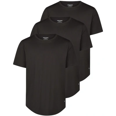 Afbeelding van Jack &amp; Jones 3 Pack Tshirt basic, Heren, Maat: Medium, black