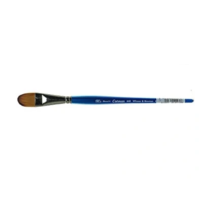 Afbeelding van Winsor &amp; Newton 5368119 Cotman aquarel penseel van syntetisch haar serie 668 Filbert, korte steel met uitstekende veerkracht, verfafgifte en uiterste nauwkeurigheid 19 mm 3/4,