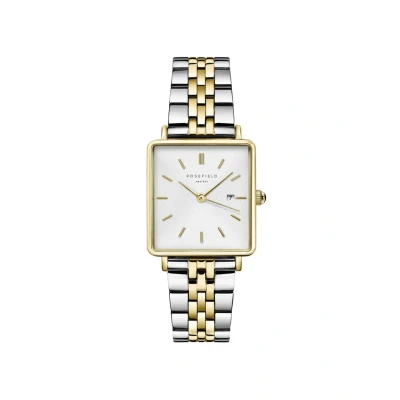 Afbeelding van Rosefield dames The Boxy horloge QVSGD in de kleur Zilver