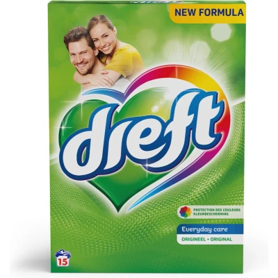 Afbeelding van 8x Dreft Poeder Wasmiddel Professional 15 Wasbeurten 1,05 kg