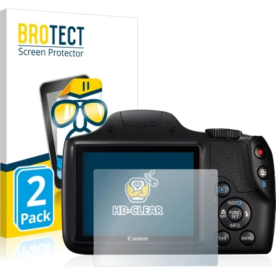 Afbeelding van BROTECT Screenprotector voor Canon PowerShot SX540 HS Folie Beschermfolie transparant (2 Stuks)
