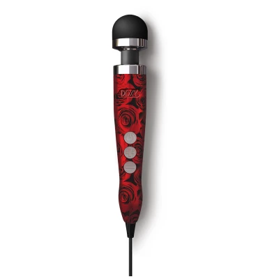 Afbeelding van Doxy Number 3 Wand Massager Rose Pattern
