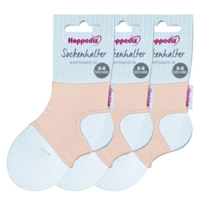 Afbeelding van Hoppediz Unisex Baby Hop Socks Sokkenhouder, roze, one size