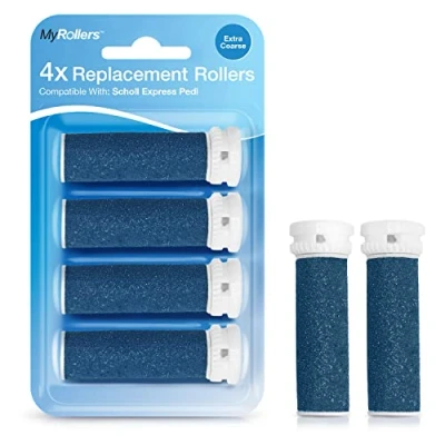 Afbeelding van 4 x Scholl Express Pedi compatibele Refill Extra grove Vervangende Rollers