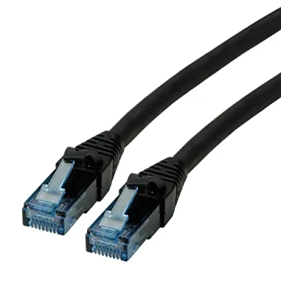 Afbeelding van Netwerkkabel Cat6a U/UTP 3 meter (100% koper, LSZH, Zwart)