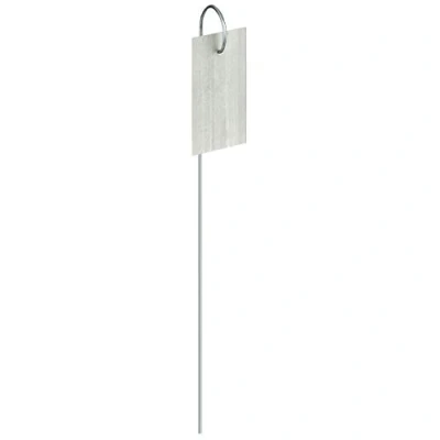 Afbeelding van GardenMate 25x metalen Plantenbordjes HOOK Hoogte 25cm Tekstveld 7,5 x 3,5cm