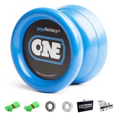 Afbeelding van YoyoFactory ONE Yo Blauw (briljant voor beginners en beginnende jojo spelers)