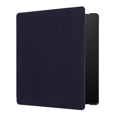 Afbeelding van kwmobile case compatibel met Amazon Kindle Oasis 10. Generation hoes E reader cover van microvezel Hoesje in blauw